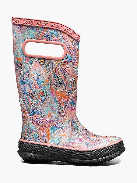 BOGS Boots Deutschland - Rainboot Marble Regenstiefel Kinder Koralle DE15723